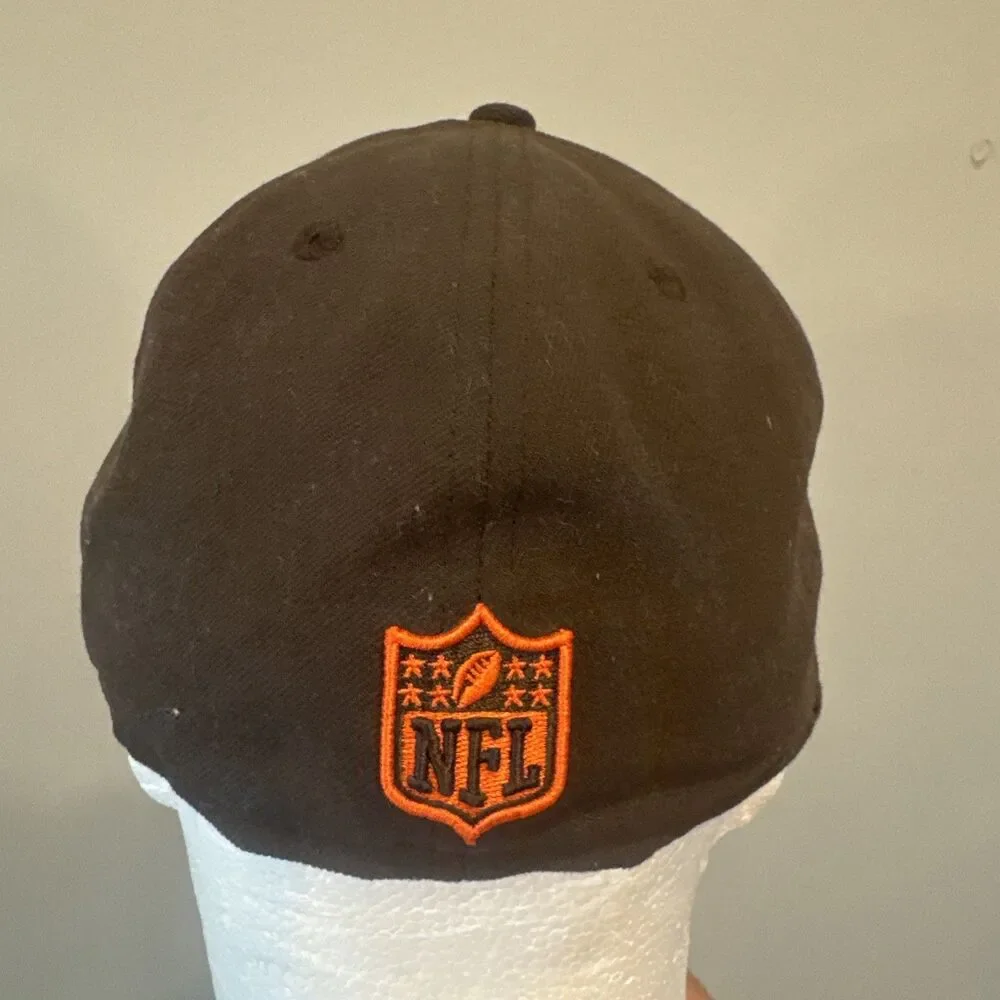 Cleveland Browns New Era 59FIFTY Fitted Hat Size 7 1/8 NFL Brown Orange